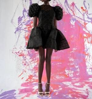 NEW CELIA B auri dress in black
